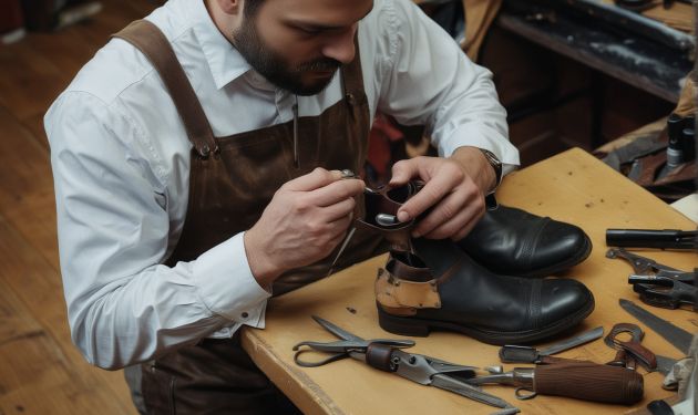 Professional team of footwear experts Marcella and associates in Kentucky workshop