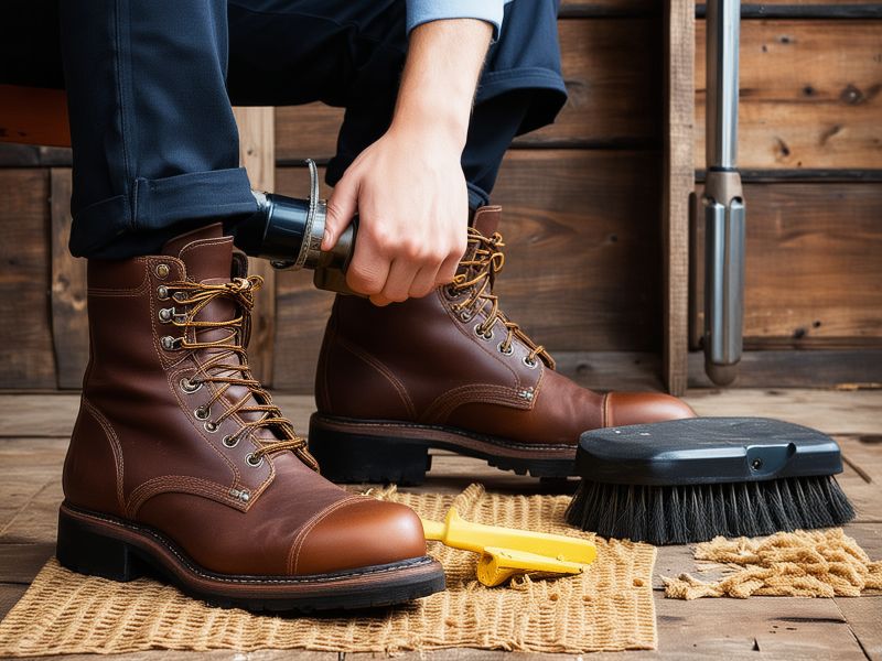 Professional boot cleaning and maintenance tools